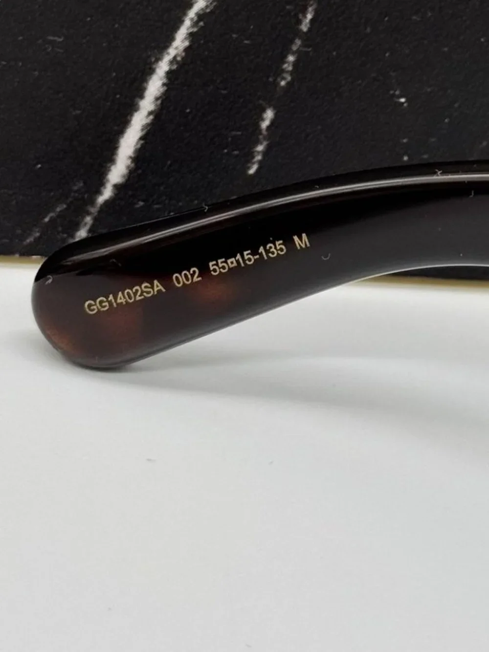 New Gucci GG1402SA 002 Havana Gray Oversized Women Sunglasses